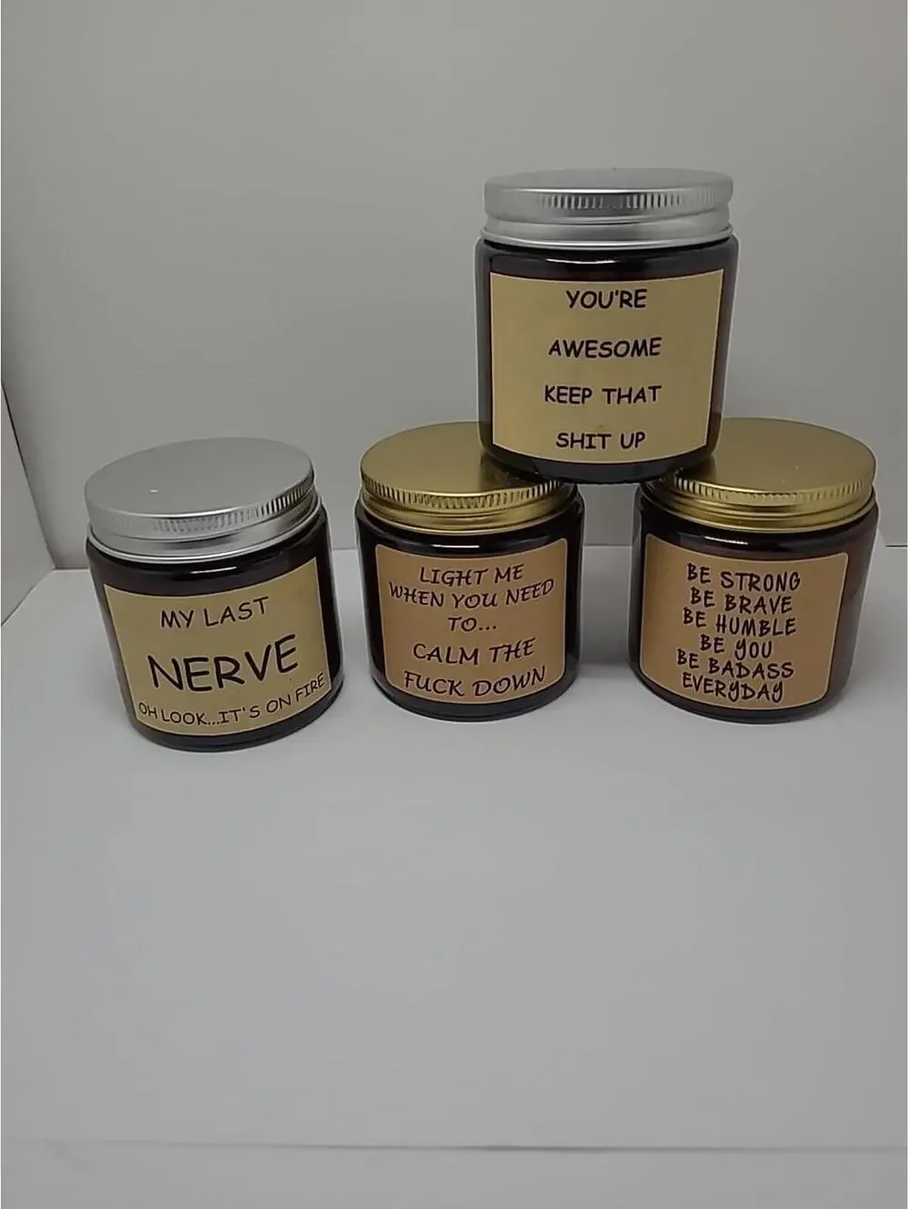 (4) Inspirational Candle Awesome Candle Appreciation Gift for Women Coworkers